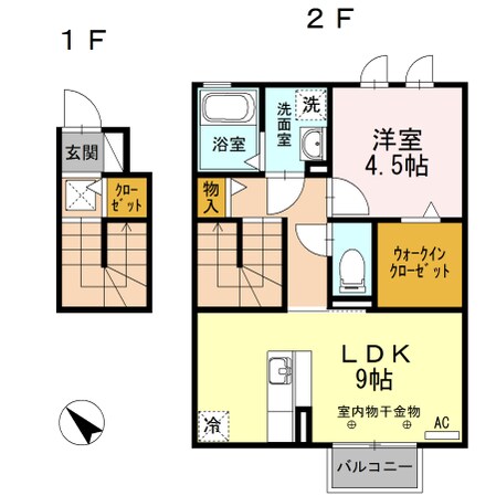 エムズ　モンピュール　Ⅰ棟の物件間取画像